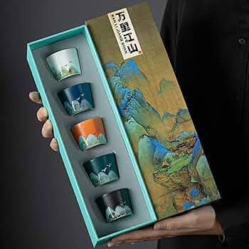 Amazon | FLYILIA 湯呑み 湯呑みセット 湯呑み茶碗 5個セット